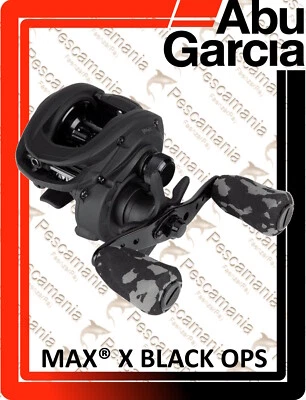 Abu Garcia MAX® X BLACK OPS Low Profile Left Mulinello casting - Immagine 1 di 3