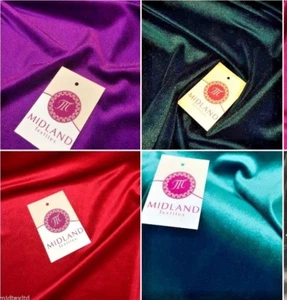 Spandex Velvet Velour Stretch Dress Fabric 58" Wide M35 Mtex - Picture 1 of 124