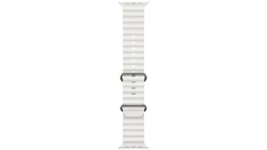Original Apple Watch Ultra Ocean Band 49mm Ultra Fluoroelastomer  Titan Weiß - Bild 1 von 2