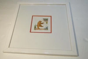 Hand Colored Etching BEAR by T. Field With COA on Back - Picture 1 of 3