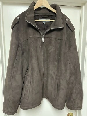Perry Ellis Portfolio Jacket Polyester Shell Faux Fur Polyester Inner - Image 1 of 4
