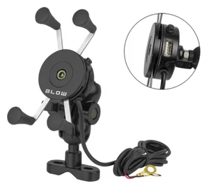 New Bike Motorbike Bicycle Scooter USB Cable Phone Handle Holder Mount 1563 - Imagen 1 de 4
