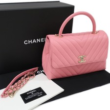 chanel coco handle pink