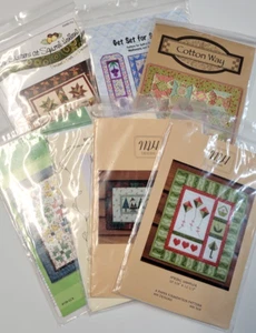 7 Quilting Patterns Mixed Lot - Cotton Way, Jay Bee Designs, Christmas, Folk Art - Picture 1 of 10