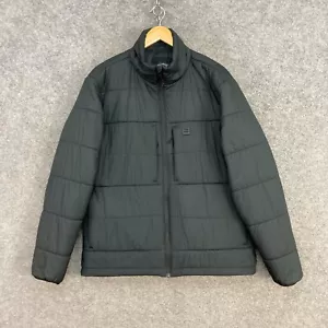 Billabong Jacket Mens Small Black Quilted Insulated Zip Pockets Lined A3104 - Picture 1 of 9