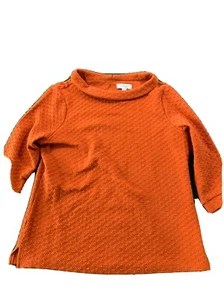 Kim Rogers Orange Pullover Light Weight petite Sweater Women Size PS - Picture 1 of 11