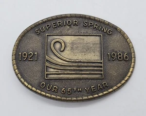 Rare Vintage 1921 - 1986 Superior Spring Belt BUCKLE Company Advertising 65th - Picture 1 of 3