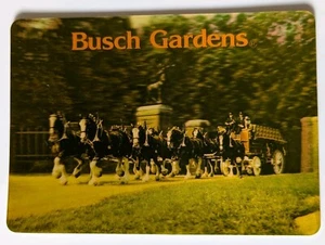 Vintage Busch Gardens VA Clydesdale Horses Super Xograph 3D Postcard Unused  - Picture 1 of 5
