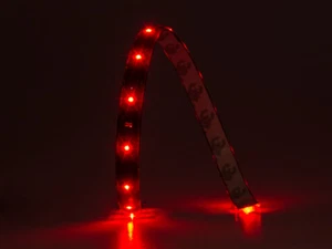 Striscia Led Flessibile Striscia 3M Colla 12V 15 Led 30cm Impermeabile Rosso SMD - Foto 1 di 2