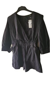 River Island Ladies Black Playsuit,size 10 Petite - Picture 1 of 5