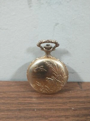 VINTAGE POCKET WATCH DESIGNER MAJESTINE 17 JEWELS FRANCE RARE - As Is - Image 1 of 4