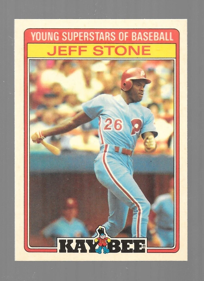 1986 Kay Bee Toys Baseball Jeff Stone Phillies #30 EXC - Image 1 of 1