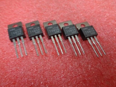5 x UPC78M08H + 5 x UPC78M15H NEC 8V /15V VOLATGE REGULATORS TO-220 78M08 78M15 - Image 1 of 4