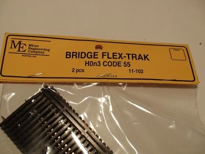 Micro- Engineering #11-102 HOn3 BRIDGE FLEX-TRAK HO CODE 55, 2 pcs - Image 1 of 4