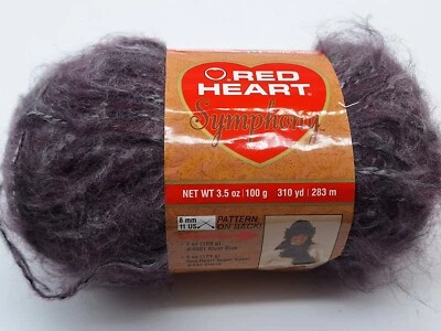 Red Heart Symphony Yarn Mystic Purple 3.5 oz 310 yds 100% Acrylic Worsted Med 4 - Image 1 of 4
