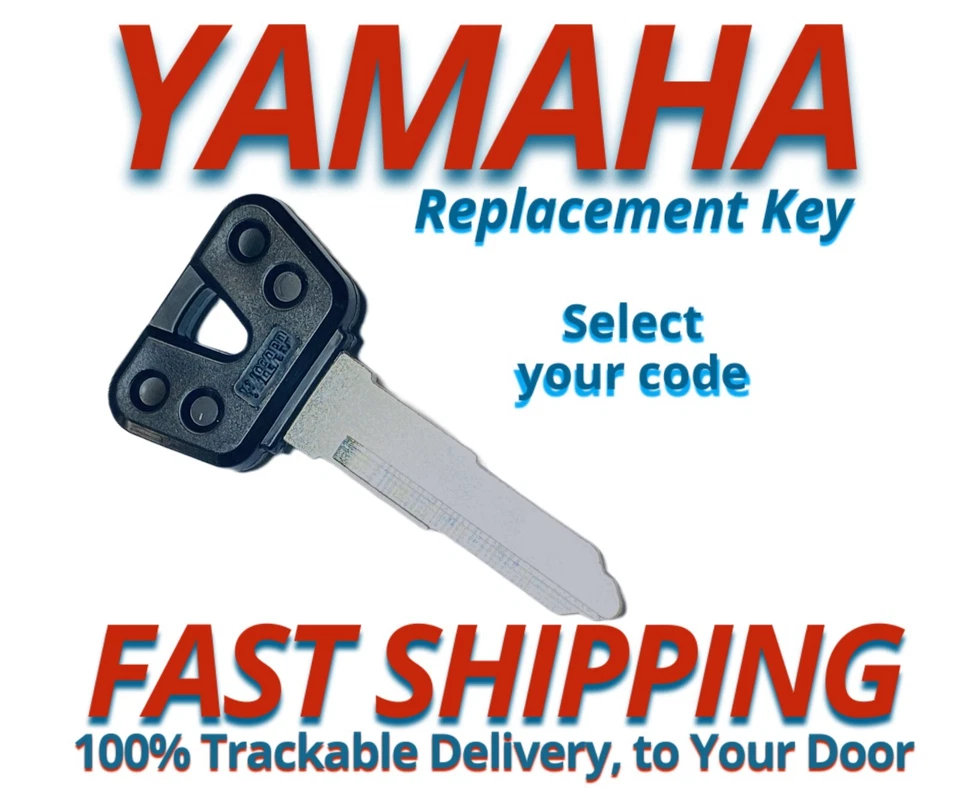 Yamaha Motorcycle Scooter ATV Keys Replacement Key Cut to Code A59610-A69097 - Image 1 of 3