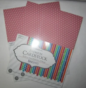 Core'Dinations Cardstock Paper 8 1/2" X 11" 25 sheets PRINTS 2 packs in lot set - Picture 1 of 37