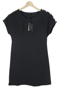 Cop Copine Chiloe Kleid Damen (EU) 40 Kurzarm Strukturiert Blau Mini - Bild 1 von 7