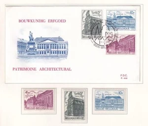 SA21d Belgium 1975 European Monument Protection Year FDC + mint stamps. - Picture 1 of 1