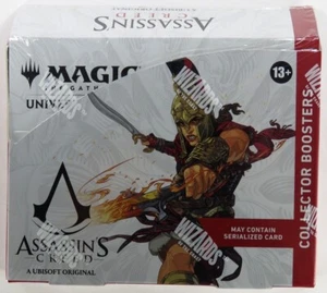 MTG Universes Beyond ASSASSIN'S CREED COLLECTOR Booster Box Magic The Gathering paquete de 12 sellado - Imagen 1 de 4