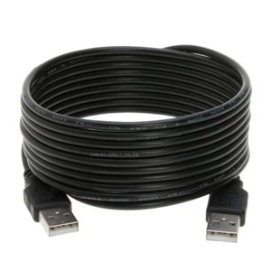 USB 2.0 Type A Male to Type A Male Cable Cord 3FT 6FT 10FT 15FT DATA WIRE