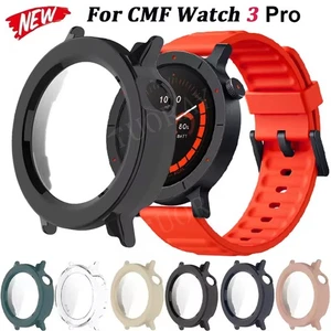 Tempered Glass+Cover For CMF Watch 3 Pro Smartwatch Protective Frame Bumper Case - Picture 1 of 55