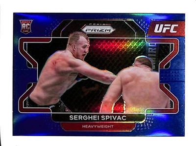 2022 PANINI PRIZM UFC #70 SERHEI SPIVAC BLUE PRIZM 195/199 RC - Image 1 of 2