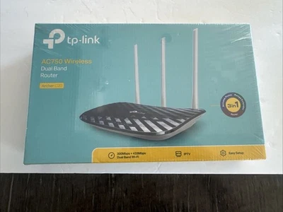 TP-LINK Archer C20 AC750 300Mbps Dual-Band Wireless Router New Unopened - Image 1 of 4