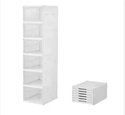 Scatole per Scarpe Trasparente - Organizer per Scarpe in Plastica, 6 Scatole Por - Immagine 1 di 4