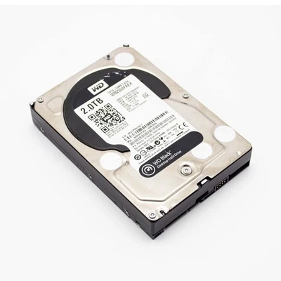 WD Schwarz 2TB WD2002FAEX Festplatte HDD 3,5 " SATA 7200RPM Nas Server Computer - Bild 1 von 3