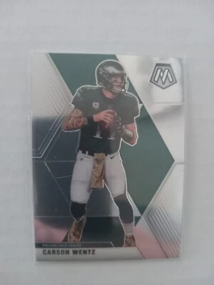 2020 Panini Mosiac Carson Wentz #160 Philadelphia Eagles Football 🏈  - Image 1 of 2