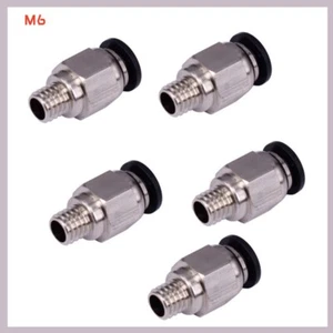 3D Printer PTFE Push Fit Pneumatic Connector 4mm Bore M6 Thread/PC4-M6 - Afbeelding 1 van 3