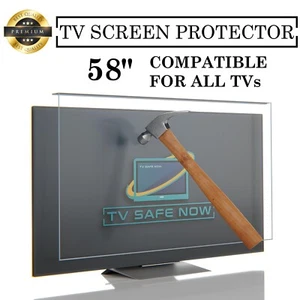 TVSAFENOW TV Screen Protector for 58 inch TVs, Special Dimensions for All Models - Picture 1 of 8