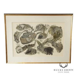 Oliver Grimley Pen and Ink Drawing, Noah's Ark - Picture 1 of 17
