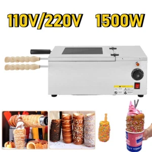 Commercial Electric Chimney Cake Oven Roll Grill Machine Ice Cream Cone Maker - Picture 1 of 15