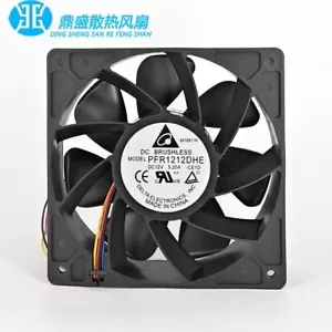 Delta PFR1212DHE 12038 12V 5.20A 12CM 4-Wire Server Cooling Fan - Picture 1 of 3