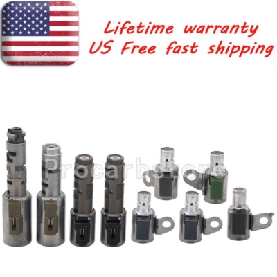 9PCS Transmission Solenoid Kit TB-60NF TB65-SN A960E A960 for Lexus IS250 GS3 US - Image 1 of 4