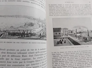 CHEMINS DE FER AUTREFOIS ET AUJOURD'HUI MOYAUX 1905 ENVOI PLANCHES MEDAILLES - Picture 1 of 11