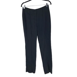 Amanda Uprichard Womens Dress Pants Split Leg Pintuck Black S - Picture 1 of 5