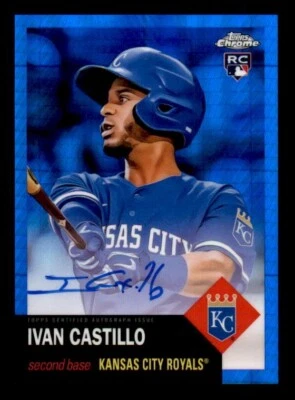 2022 Topps Chrome Platinum Blue Prism Refractor Ivan Castillo Rookie Auto #/99 - Image 1 of 2