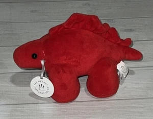 Manhattan Toy Jellybeans Ruby Dinosaur Plush Stuffed Toy Red Adorable - Picture 1 of 8