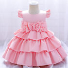 Baby Girls Bridesmaid Dress Kids Party Flower Lace Wedding Princess Dresses Gown