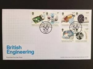 2019 British Engineering Set on Unaddressed First Day Cover Kingston Upon Thames - Picture 1 of 1
