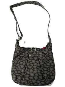 Travelon Shoulder Bag Theft Proof Rfid Crossbody Animal Print Black & Gray NEW - Picture 1 of 7