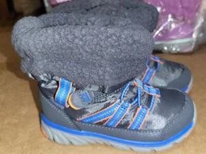 Stride Rite M2P Sneaker Blue Boot Mid-Calf Snow Winter Boots Size Toddler 7M - Picture 1 of 12