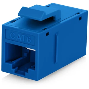 Everest Cat6 RJ45 Accoppiatore Keystone (Confezione da 24) in Blu - Accoppiatore RJ45 - Cat 6 Coup - Foto 1 di 12