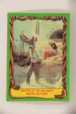 Raiders Of The Lost Ark 1981 Card #37 Master Of The Bullwhip FR-ENG OPC L017963 - Image 1 of 2