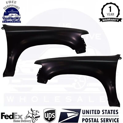 New Front Fender Set For 1989-1995 Toyota Pickup 1990-1995 4Runner Primed Steel Foto 1 de 4