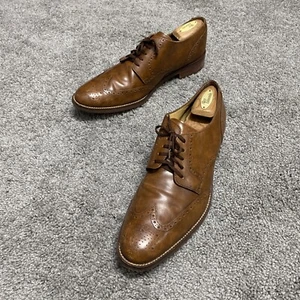 Oxford COLE HAAN Grand OS Talla 13M Punta de Ala en Cuero Marrón Tostado Británico C12845 - Imagen 1 de 12