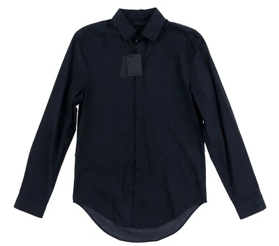 Women's Alexander Wang 153417 Cotton Poplin Black long Sleeve Shirt size 44 - Image 1 of 4